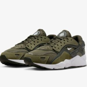 Nike Air Huarache Runner Tennis Athletic Shoes Youth 3.5 Khaki Colorway Sneakers